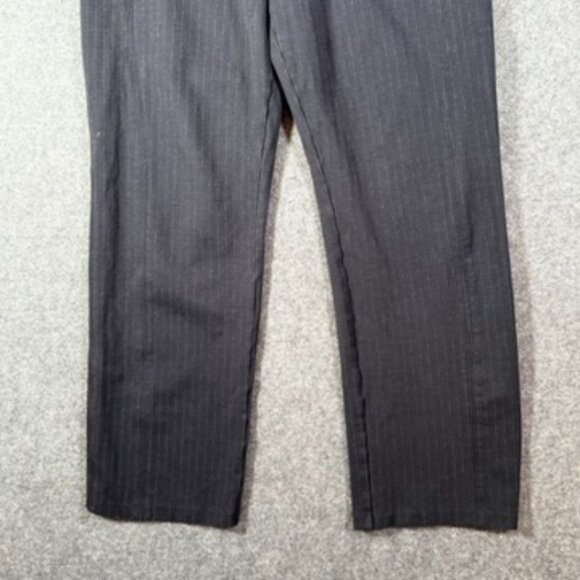 Spanx Womens Perfect Pant Slim Straight Ponte Knit Navy Stripe Sz 1x Tall Comfy - Picture 4 of 12